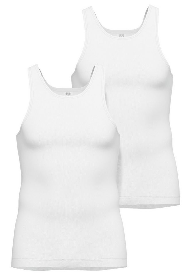 CECEBA Unterhemd CECEBA Herren Tank-Top weiß uni 2er Pack (2-St) von CECEBA