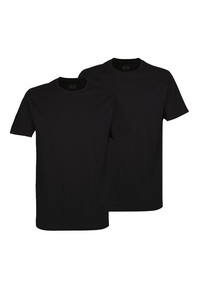 CECEBA Unterziehshirt CECEBA Herren T-Shirt schwarz uni 2er Pack (2-St) von CECEBA