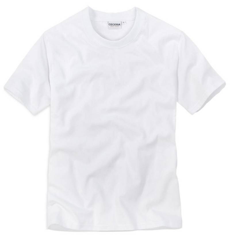CECEBA Unterziehshirt Herren Shirts weiß Kurzarm (2-St) Doppelpack Baumwolle von CECEBA