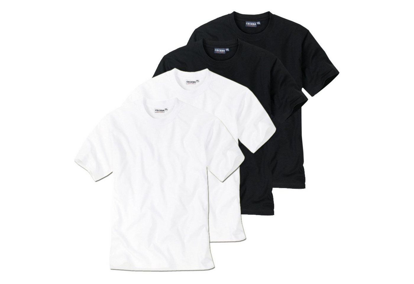 CECEBA Unterziehshirt T-Shirt (4-St) ohne Seitennaht von CECEBA