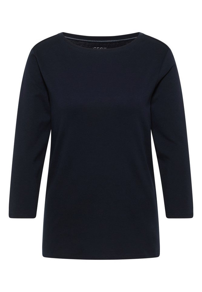 CECIL 3/4-Arm-Shirt Basic U-Boot Shirt (1-tlg) von CECIL
