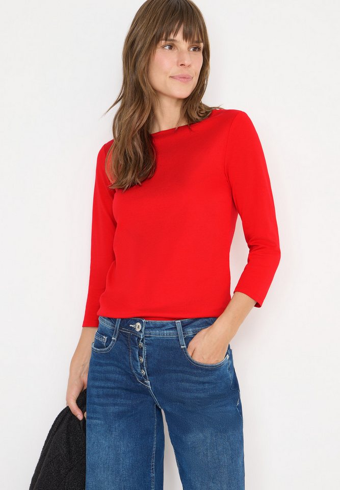 CECIL 3/4-Arm-Shirt mit U-Boot-Ausschnitt von CECIL