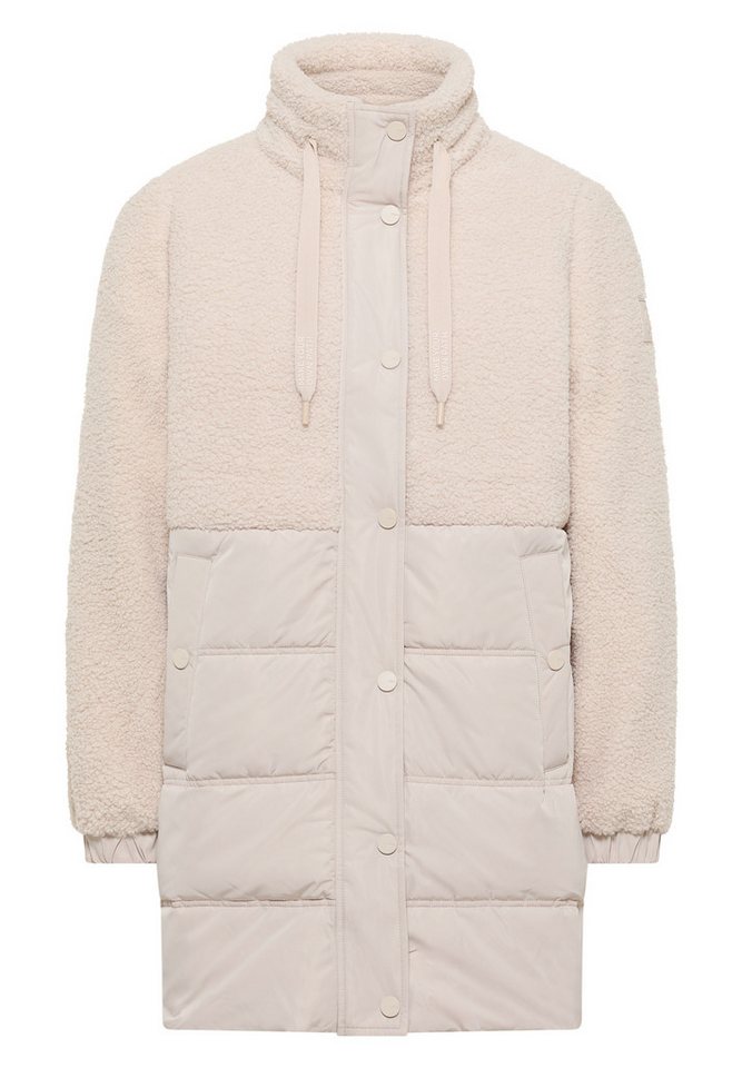 CECIL Blusenblazer Curly Fake Wool Mat-Mix Coat teddy vanilla white von CECIL