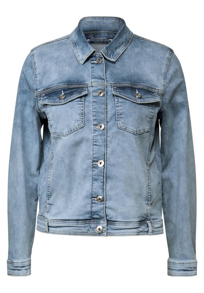 CECIL Blusenblazer Denim Jacket Light Blue von CECIL