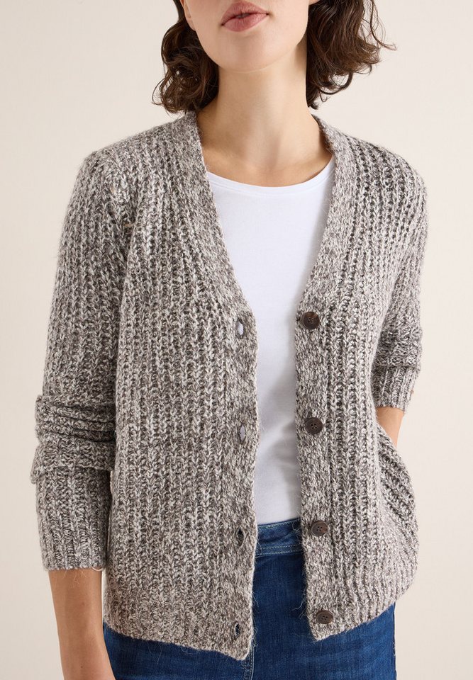 CECIL Cardigan Chunky Strickjacke mit Knopfleiste von CECIL