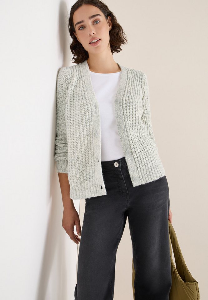 CECIL Cardigan Chunky Strickjacke mit Knopfleiste von CECIL
