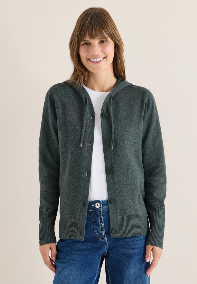 CECIL Cardigan mit Kapuze mit Tunnelzugband von CECIL