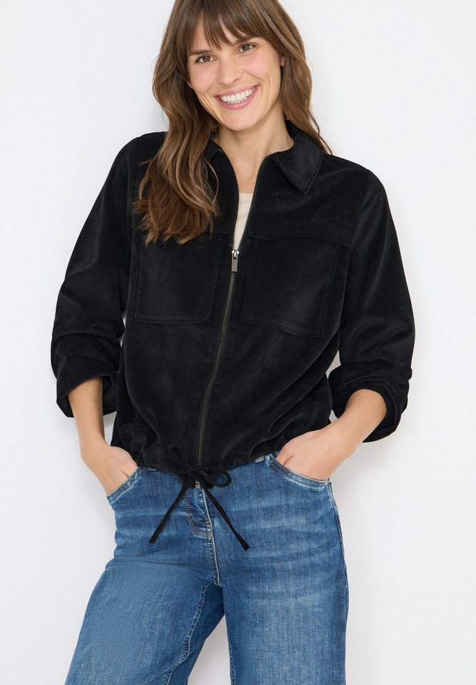 CECIL Cordjacke mit Tunnelzug und Reißverschluss von CECIL