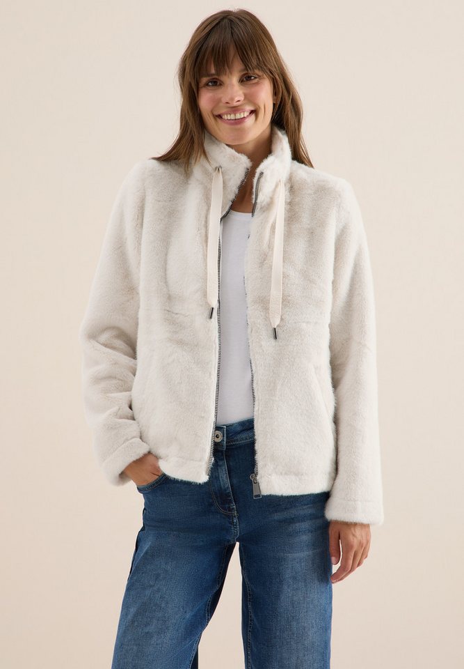CECIL Fellimitatjacke mit Stehkragen von CECIL