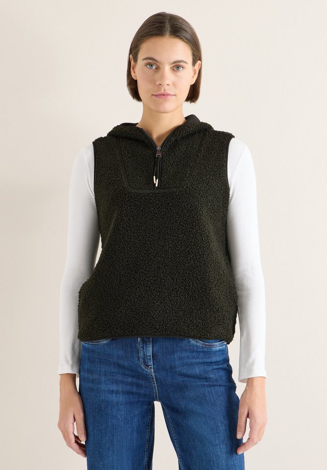 CECIL Fellweste mit Teddy-Futter und Teddy-Kapuze von CECIL