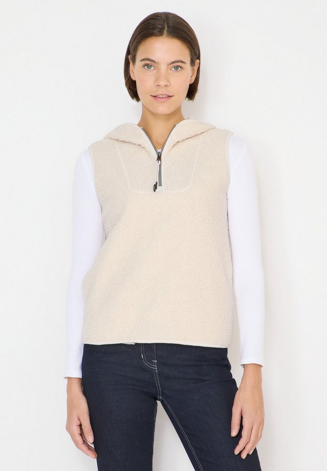 CECIL Fellweste mit Teddy-Futter und Teddy-Kapuze von CECIL