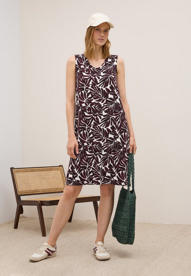 CECIL Jerseykleid Sommerkleid mit Raffung an den Schultern und grafischem Muster CECIL Jerseykleid Sommerkleid mit Raffung an den Schultern und grafischem Muster von CECIL