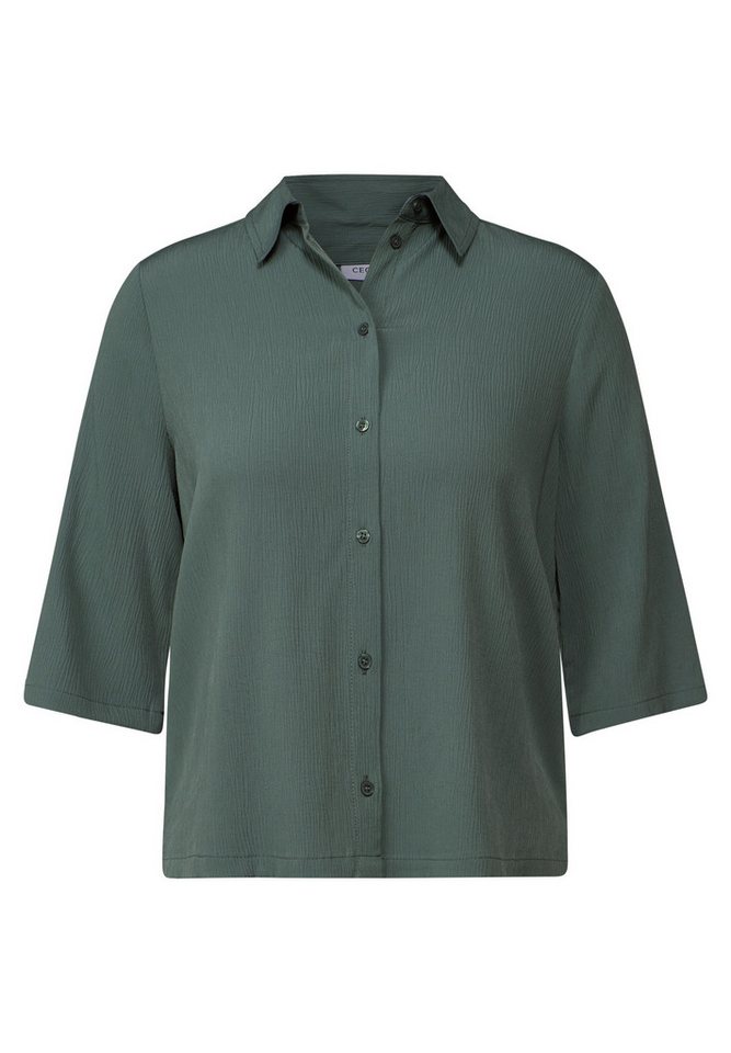 CECIL Klassische Bluse Solid Structure Short Blouse von CECIL