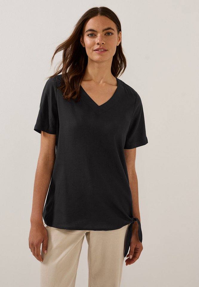 CECIL Kurzarmbluse in Unifarbe von CECIL