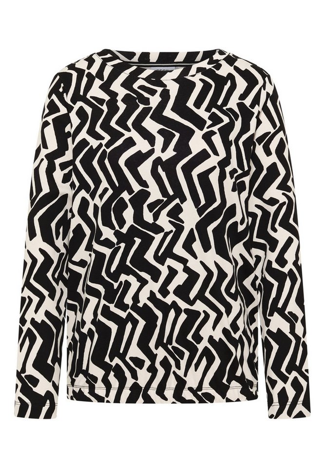 CECIL Kurzarmshirt Big AOP Boat Neck von CECIL