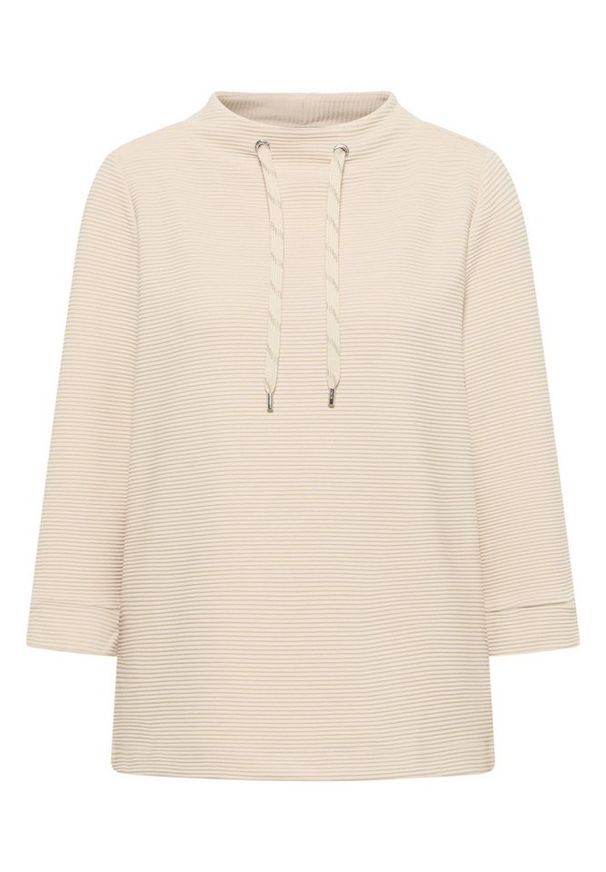 CECIL Kurzarmshirt TOS Solid Ottoman Funnel Neck von CECIL