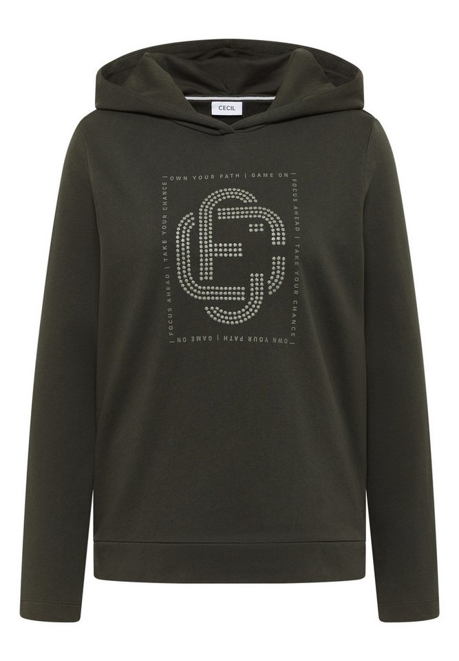 CECIL Kurzarmshirt TOS Stitched Sequins T-Shirt H von CECIL