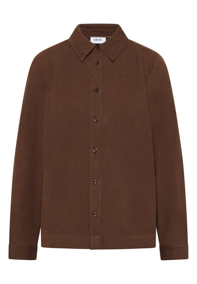 CECIL Langarmbluse - Damen Cordbluse mit Hemdkragen von CECIL