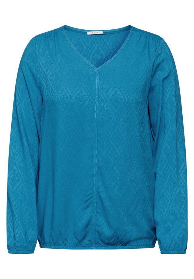 CECIL Langarmbluse Jacquard Blouse von CECIL
