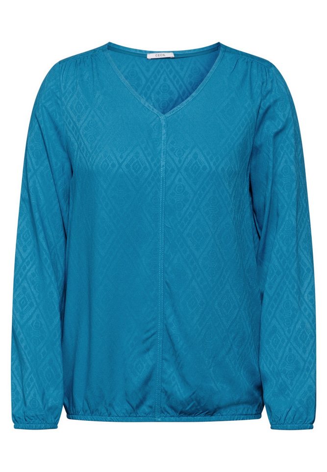 CECIL Langarmbluse Jacquard Blouse von CECIL