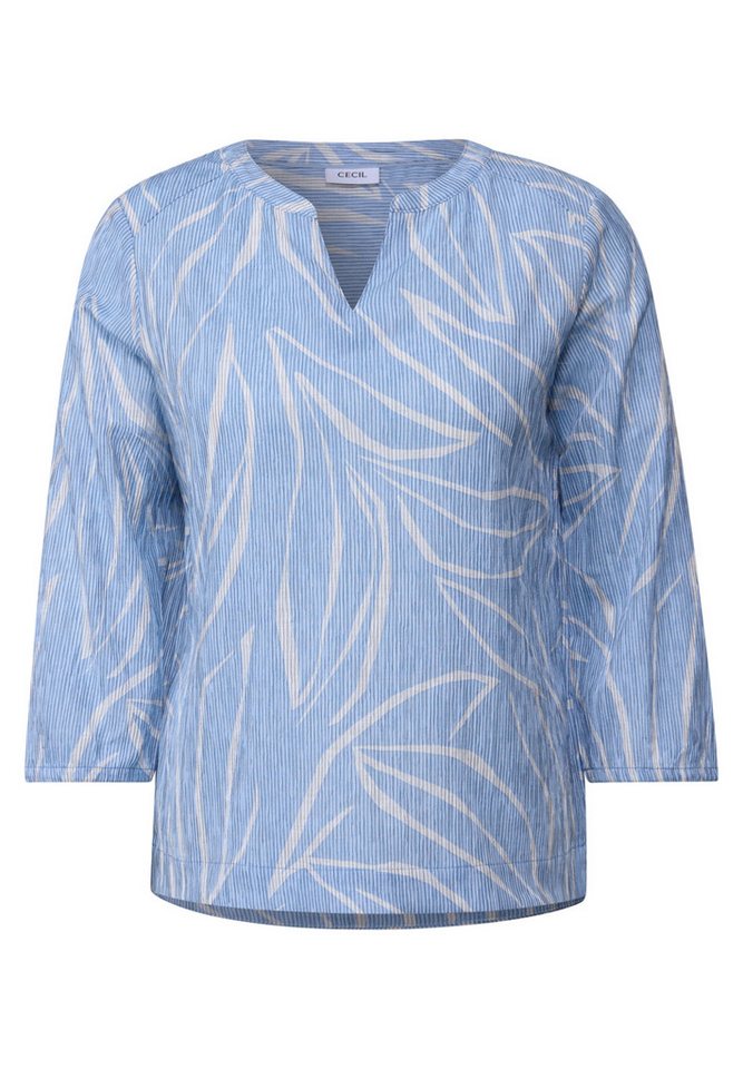 CECIL Langarmbluse Stripe Blouse w. Print von CECIL