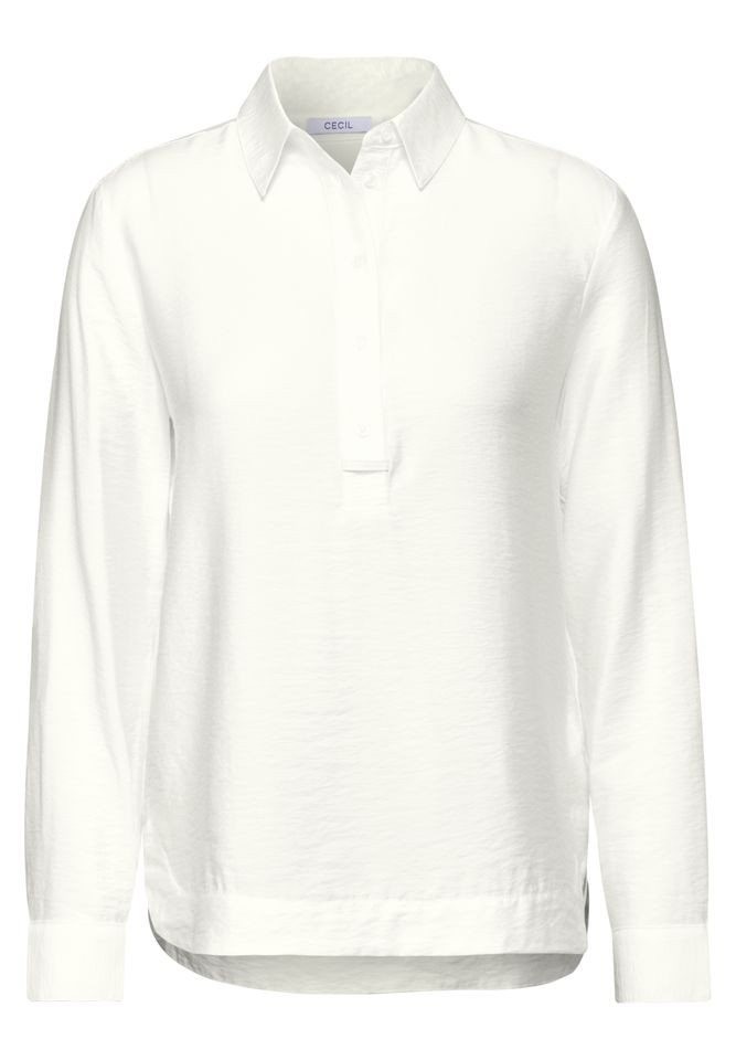 CECIL Langarmbluse - Unifarbene Damenbluse mit Hemdkragen von CECIL