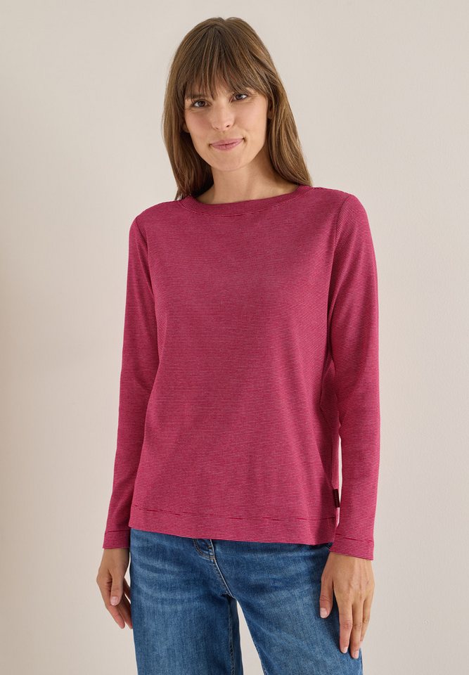 CECIL Langarmshirt aus Baumwolle mit Stretchante von CECIL