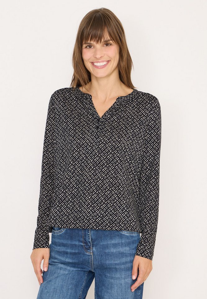 CECIL Langarmshirt aus softem Materialmix von CECIL