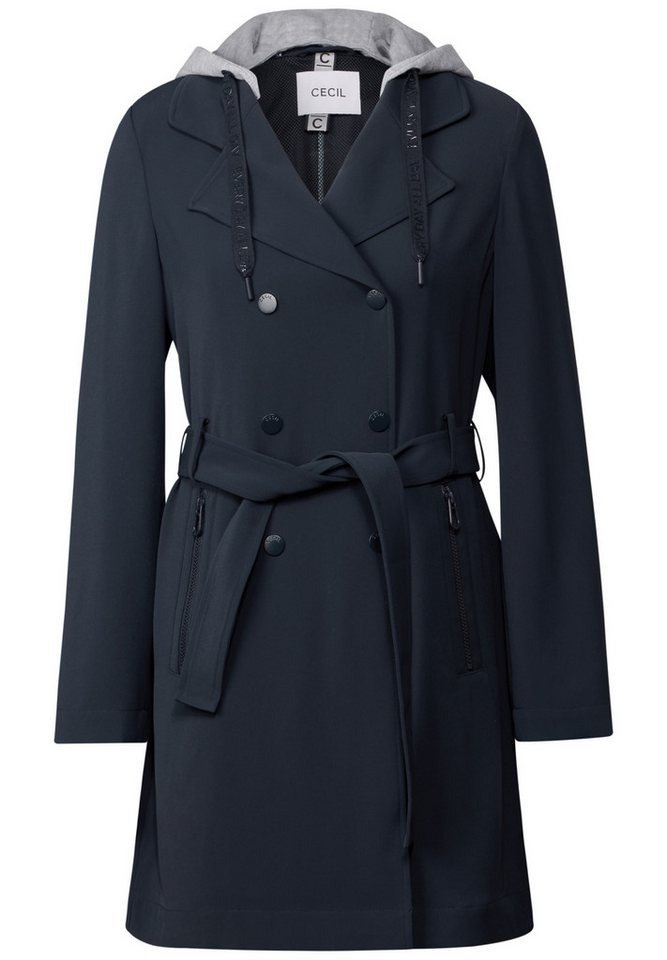 CECIL Langmantel Sportive Trenchcoat w. detacha von CECIL
