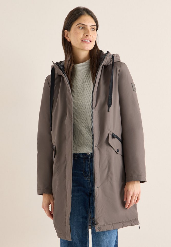 CECIL Langmantel mit Kapuze mit Tunnelzugband von CECIL