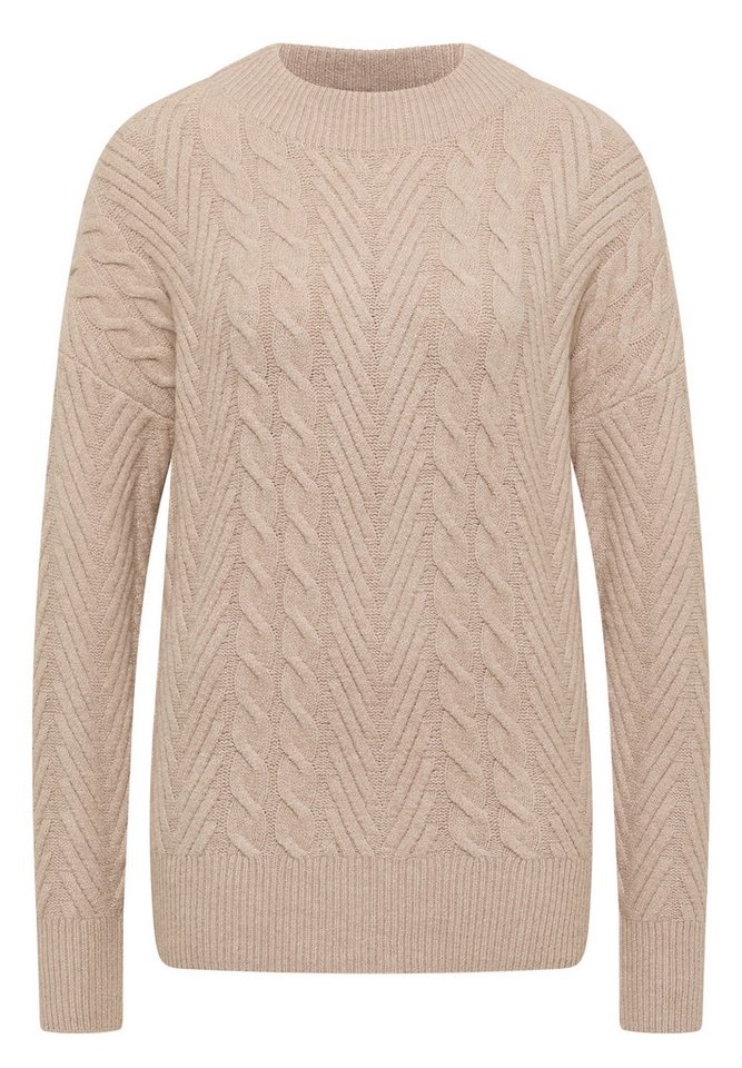 CECIL Longpullover TOS_Cable-mix turtle von CECIL