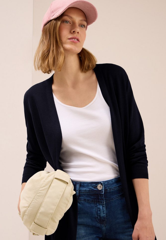 CECIL Longstrickjacke softe Baumwollmischung von CECIL