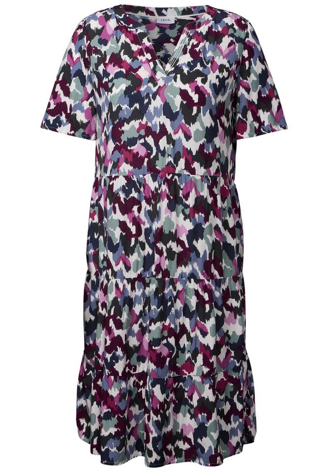 CECIL Midikleid TOS Print Viscose Crepe Dress von CECIL
