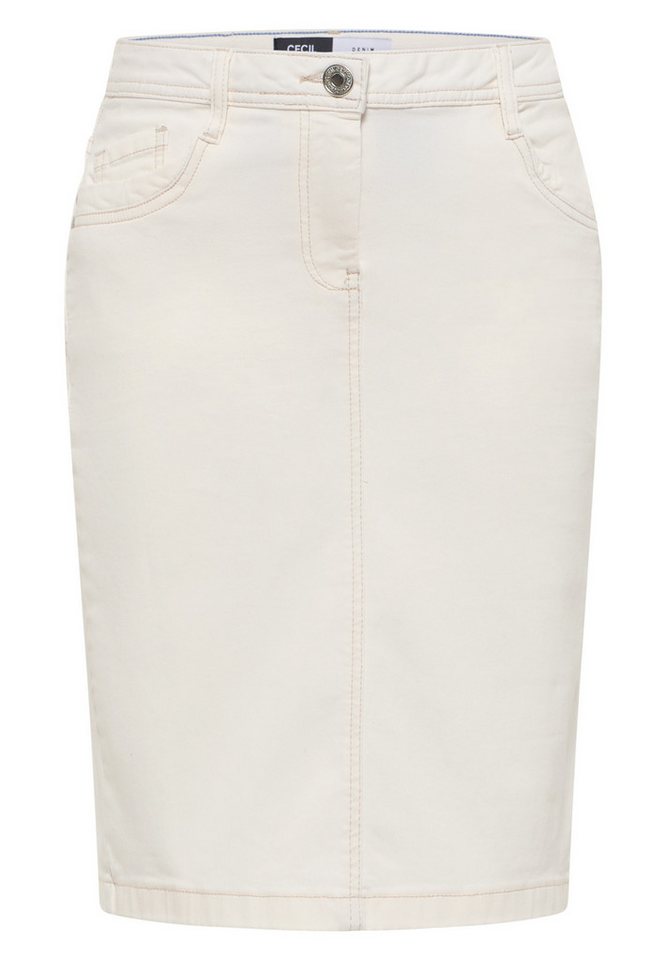 CECIL Midirock – Jeansrock Damen – Midirock aus Denim von CECIL
