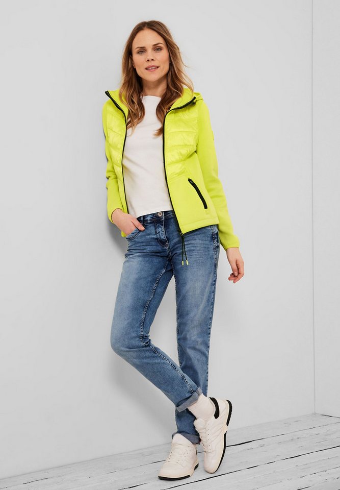 CECIL Outdoorjacke Scubajacke im Materialmix von CECIL