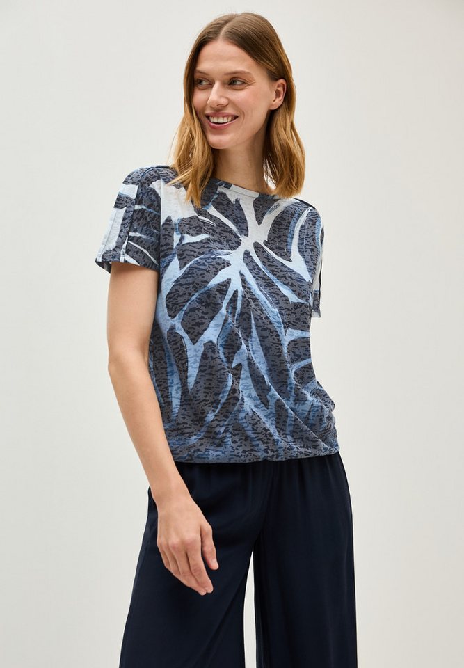 CECIL Print-Shirt in Ausbrenner-Optik und mit floralem Muster CECIL Print-Shirt in Ausbrenner-Optik und mit floralem Muster von CECIL