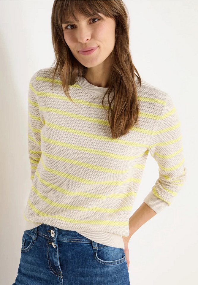 CECIL Rundhalspullover Gestreifter Pullover (1-tlg) von CECIL