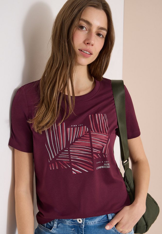 CECIL Rundhalsshirt Rundhalsausschnitt von CECIL