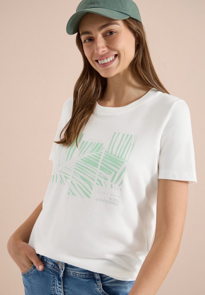 CECIL Rundhalsshirt Rundhalsausschnitt von CECIL