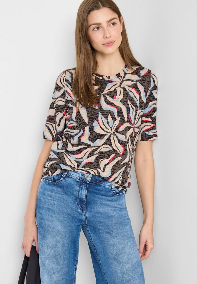 CECIL Rundhalsshirt mit Blumenprint von CECIL