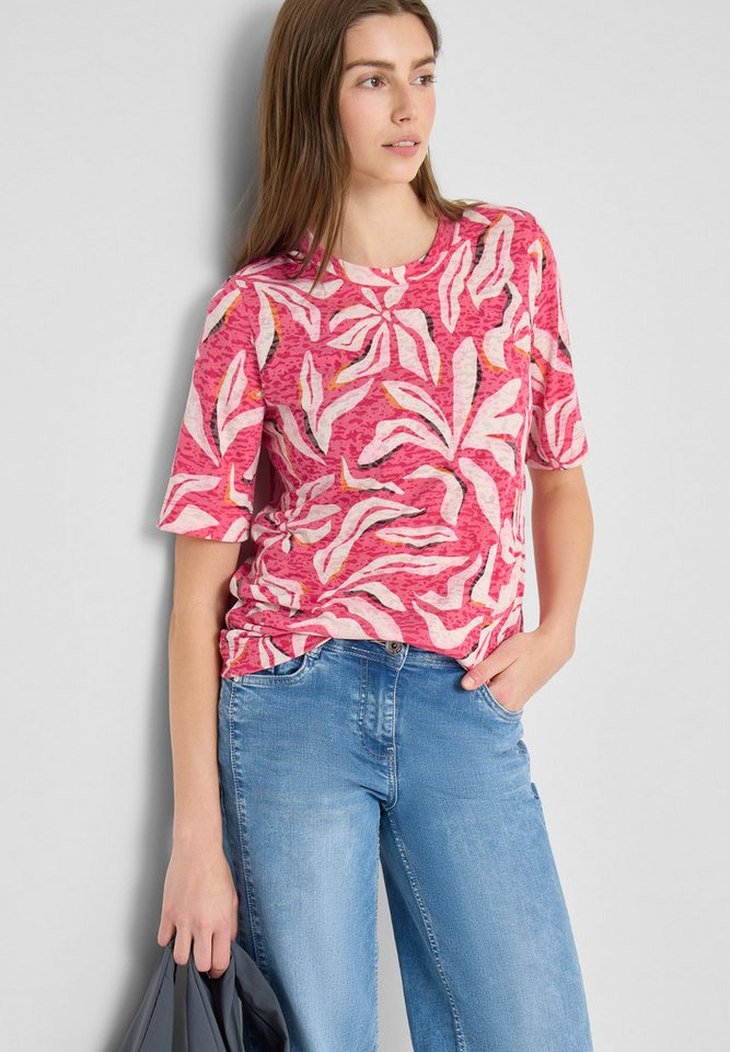 CECIL Rundhalsshirt mit Blumenprint von CECIL