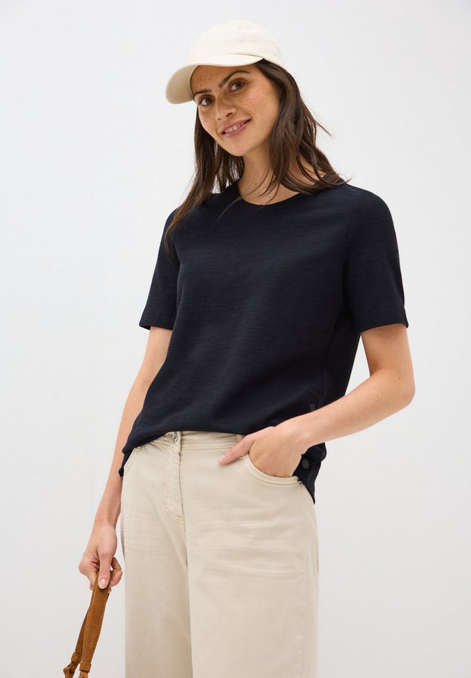CECIL Rundhalsshirt mit seitlichen Knopfdetails CECIL Rundhalsshirt mit seitlichen Knopfdetails von CECIL
