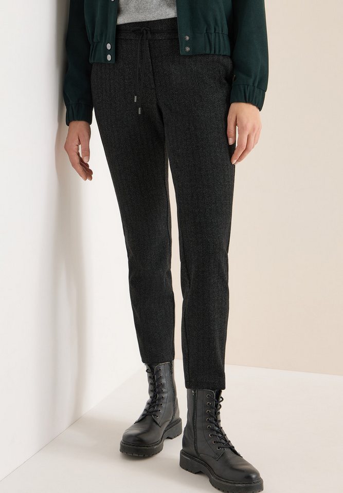 CECIL Schlupfhose Style Tracey mir feinem Streifenmuster und elastischem Bund mit Tunnelzug von CECIL