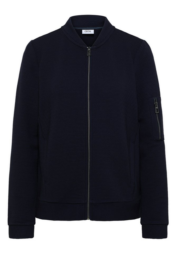 CECIL Shirtjacke - Damen Blouson in Unifarbe von CECIL