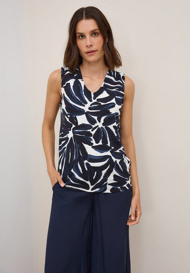 CECIL Shirttop mit grafischem Muster und V-Ausschnitt von CECIL