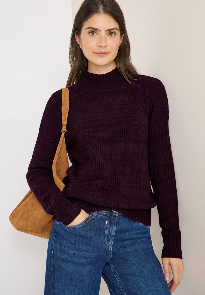 CECIL Stehkragenpullover mit Stehkragen und Loch-Design von CECIL