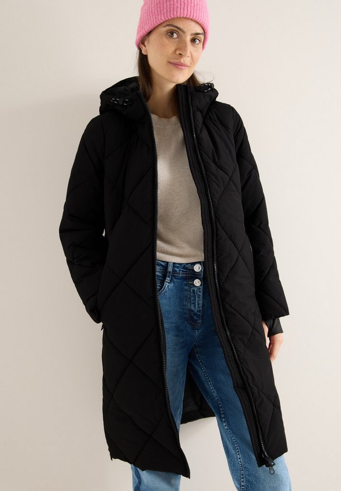 CECIL Steppmantel mit Rucksack Strings und Kapuze von CECIL