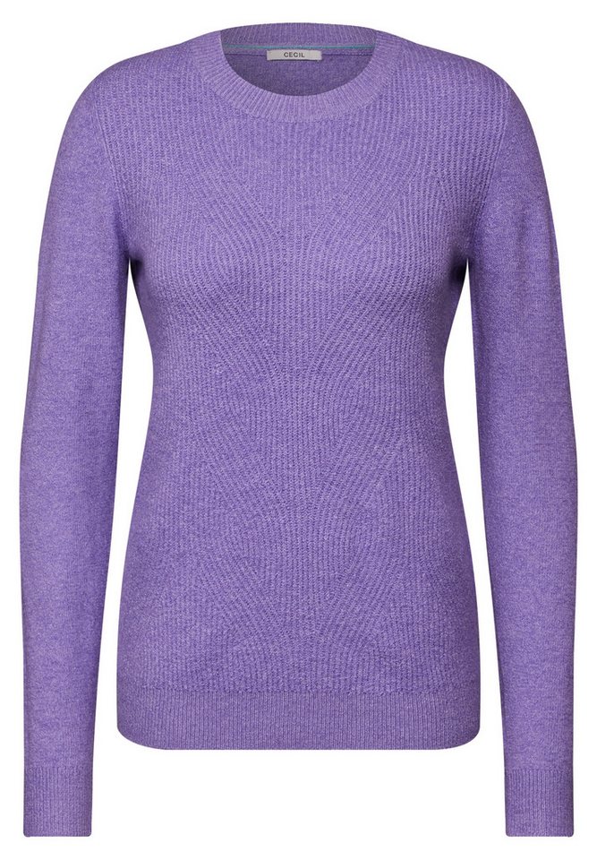 CECIL Strandpullover TOS_Cosy cable_mix gentle lilac melange von CECIL