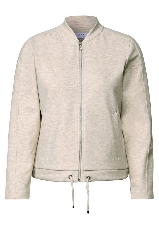 CECIL Strickjacke Sweat Blouson with Strings von CECIL