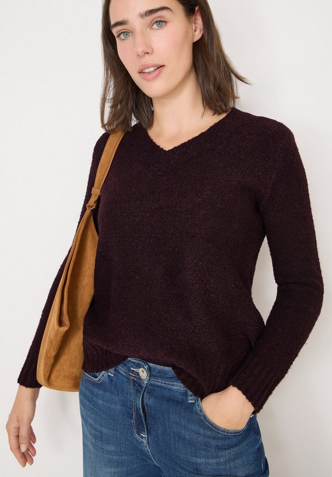 CECIL Strickpullover Bouclé V-Neck von CECIL